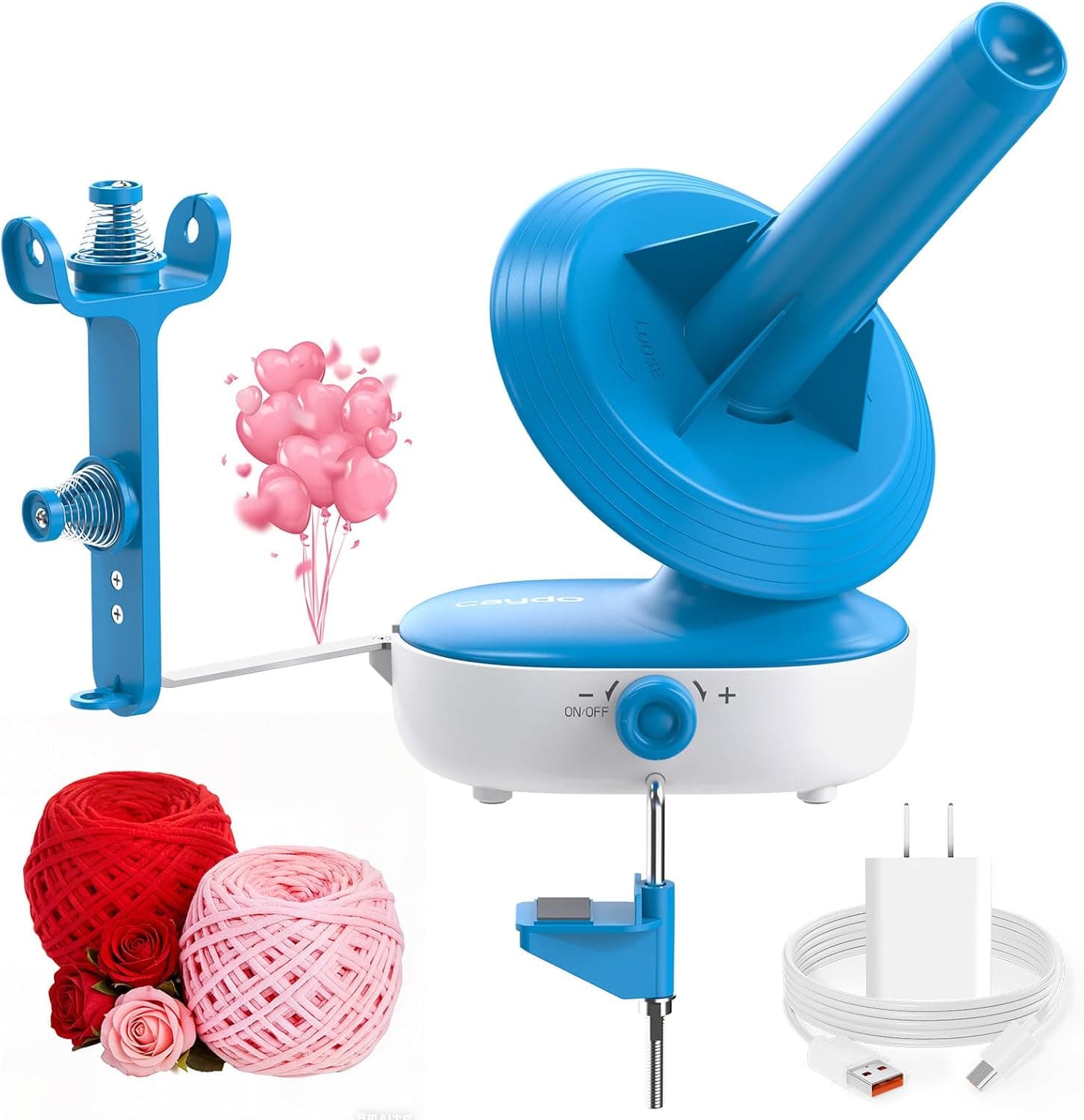 Caydo A1 Max Electric Yarn Winder, 10oz Large Capacity Auto Yarn Spinner